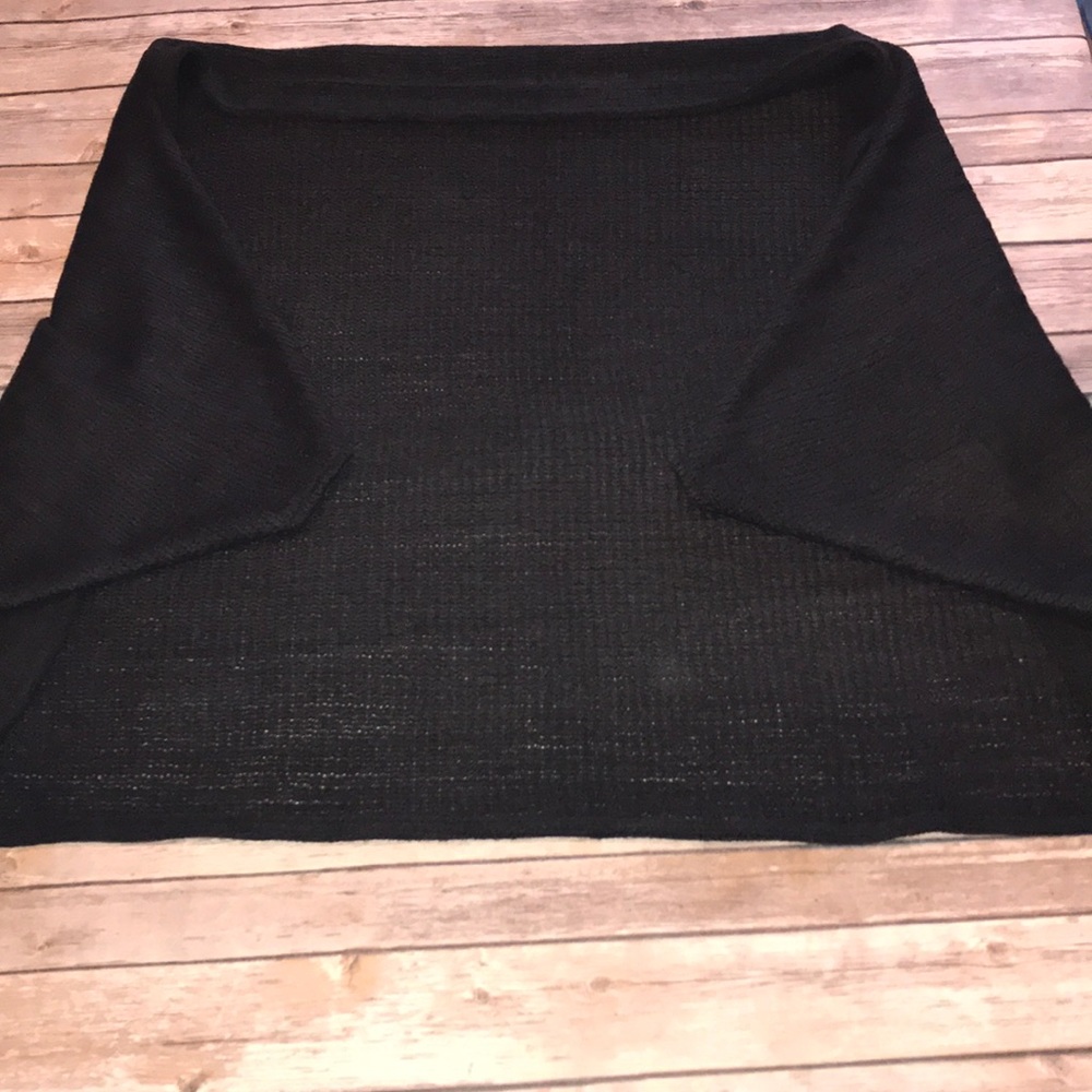 Black Cocoon Scarf / Shawl